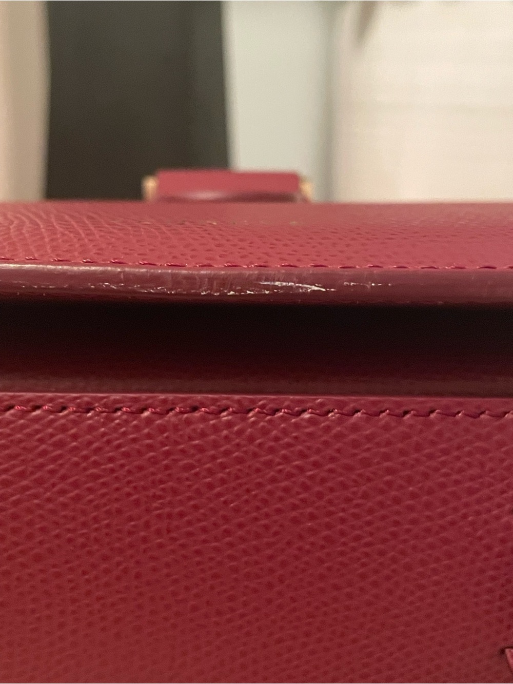 Senreve Cadence crossbody Pebbled Merlot - Picture 9 of 11